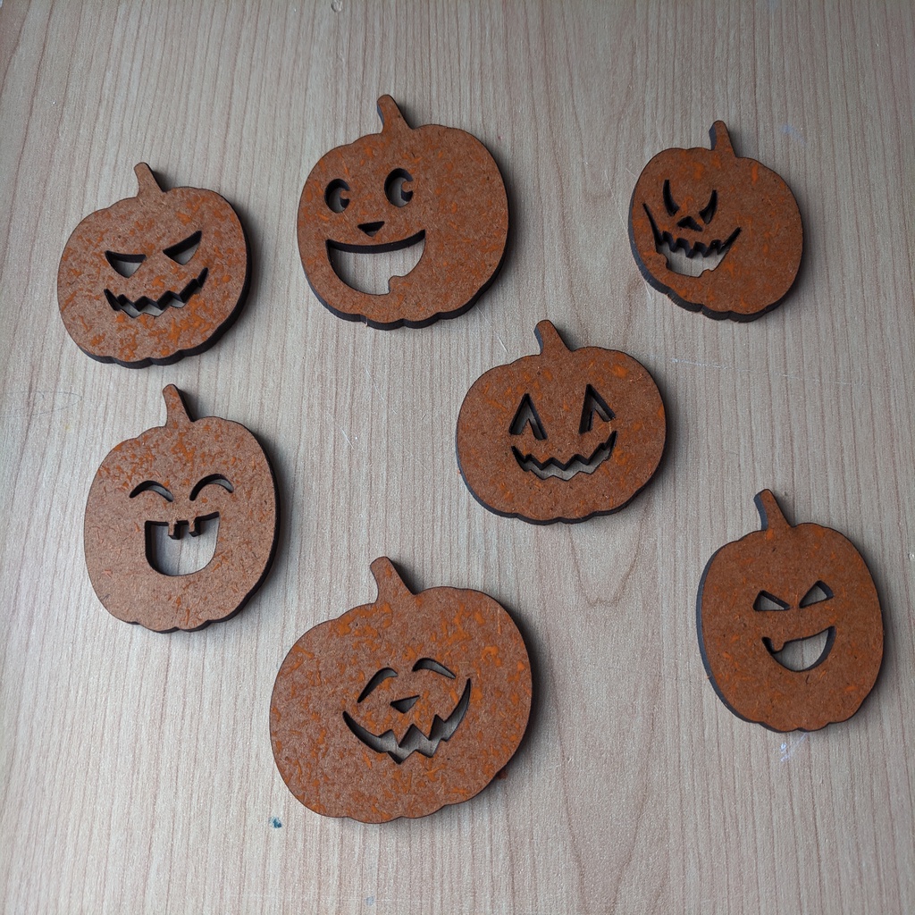Selection of Friendly Pumpkin Faces