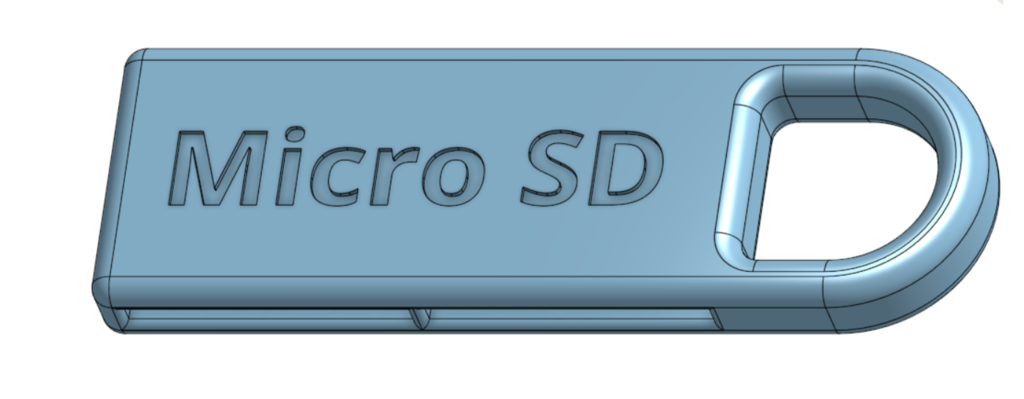 Micro SD Card Keyring