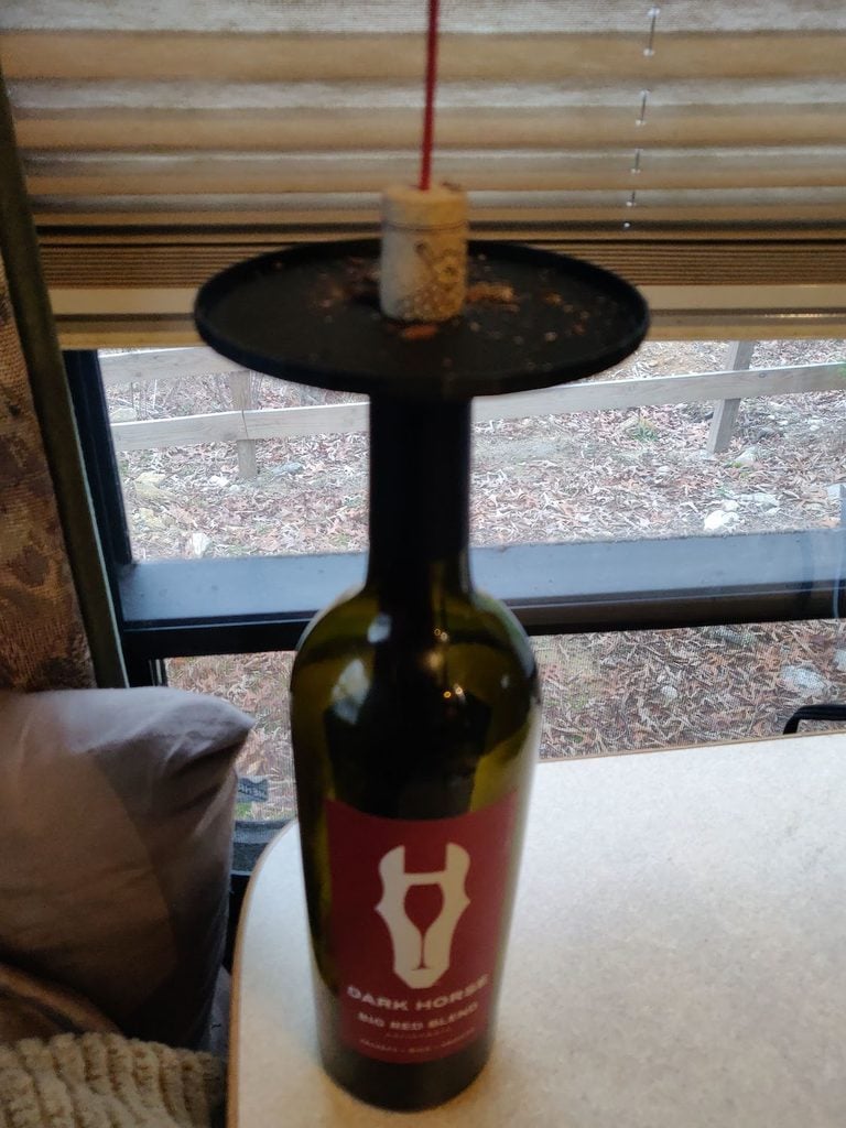 Wine Bottle Incense Holder