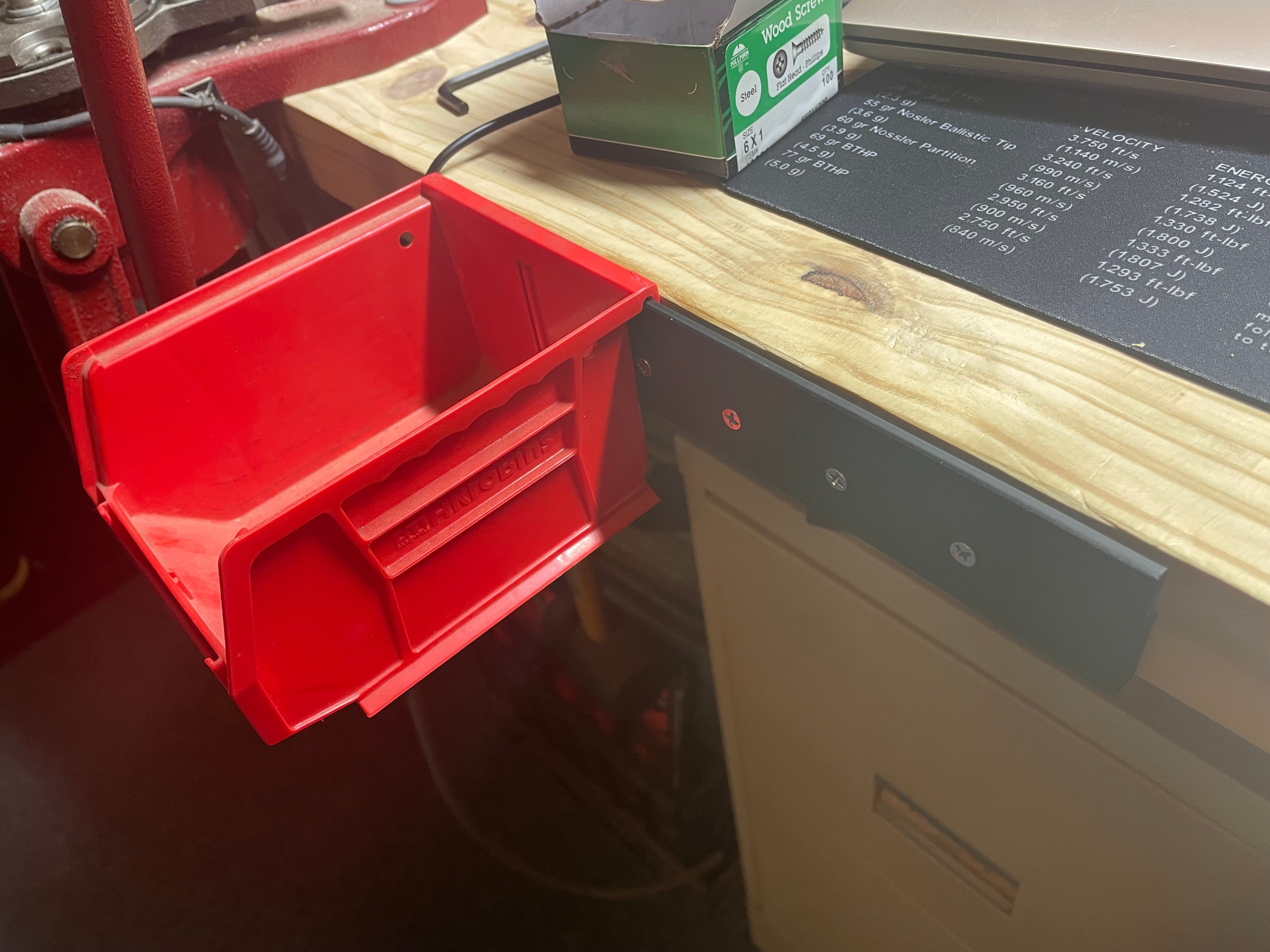 Hanger for stackable bins