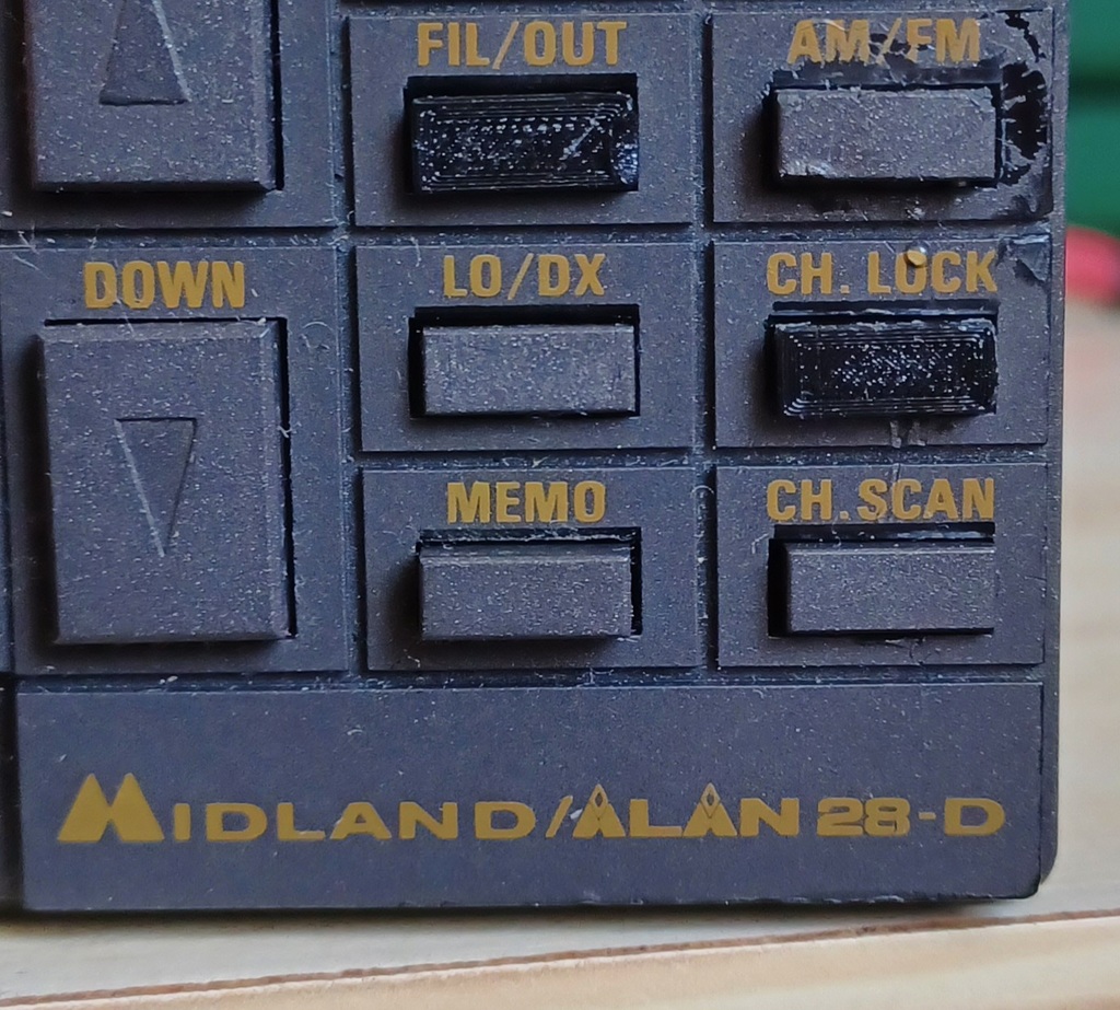 Button Cb Radion Midland Alan 28 D