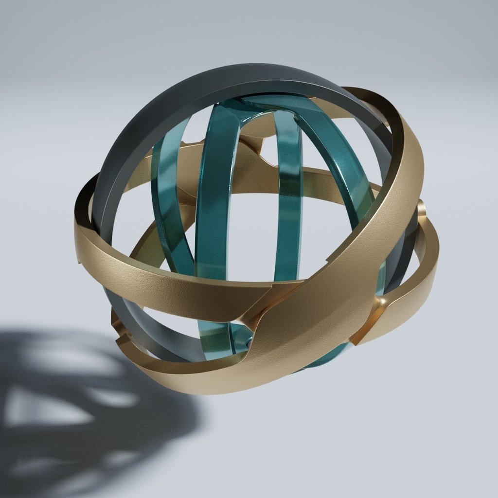 5-Band Armillary Sphere Ring