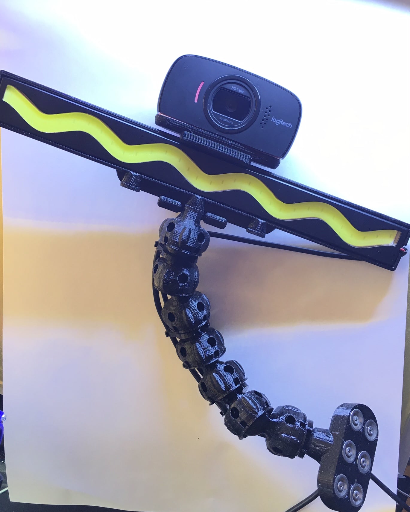 LED Light Bar Logitech C525 Camera Magnetic mount