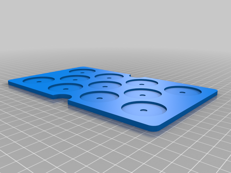Magnetic inserts compatible with Tidy Town terrain and similarly sized containers