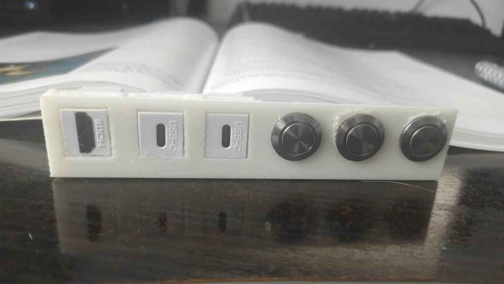 Panel keystone con pulsadores para HomeAssistant y ESP32