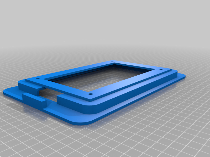 iPad 2 Mini wallmount with rounded corners and cable guide