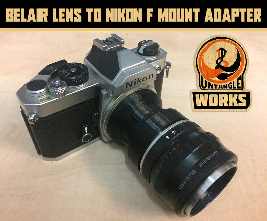 lomo Belair lens to Nikon F mount adapter