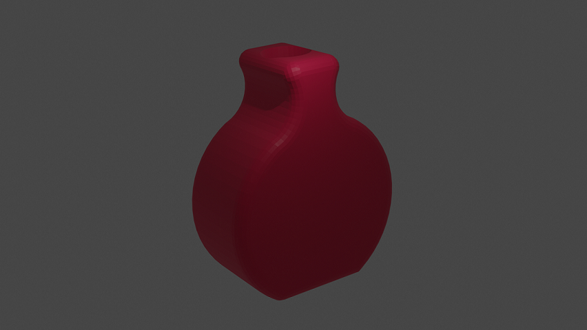 Vase w/ Cylindrical Hole