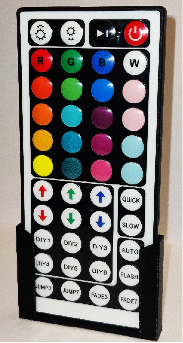Holder for RGB LED remote control