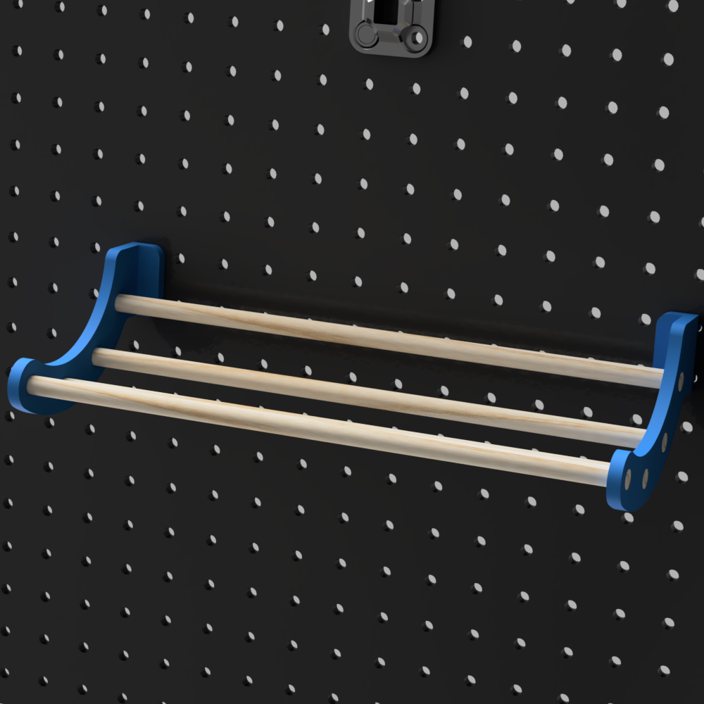 Pegboard Tape Holder - No Supports