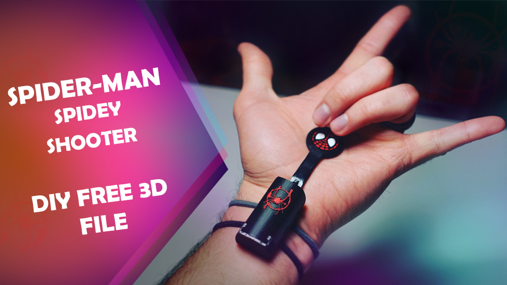 Spider-Man Spidey Shooter DIY 3D printed