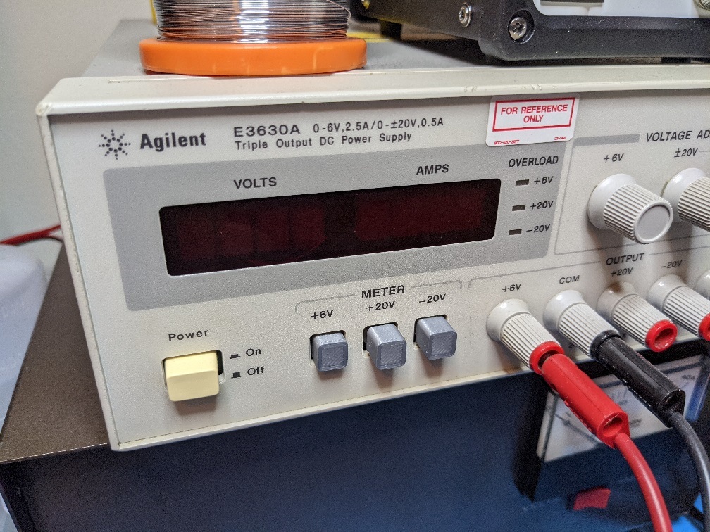Agilent E3630A Power Supply Voltmeter Button Cap