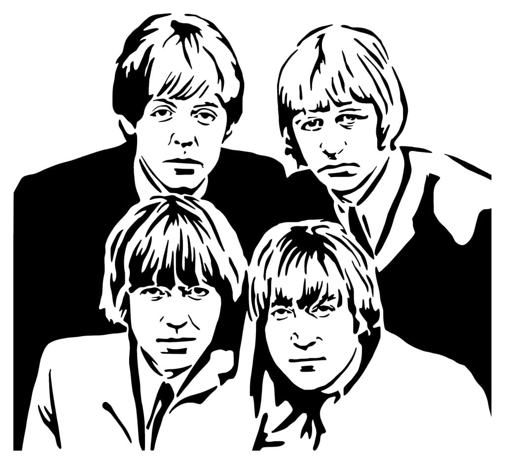 The Beatles stencil 2