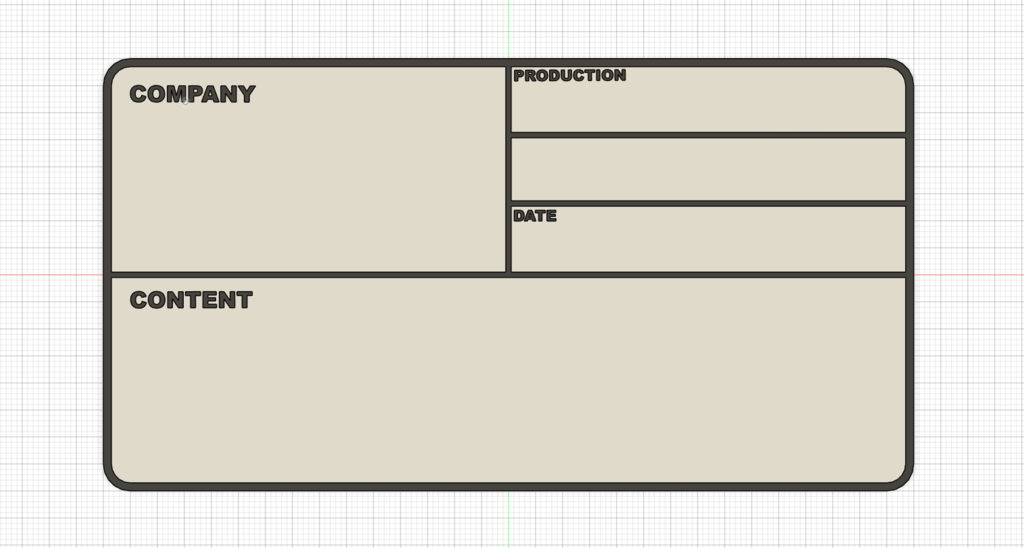 Tourlabel  (150 x 80 mm)