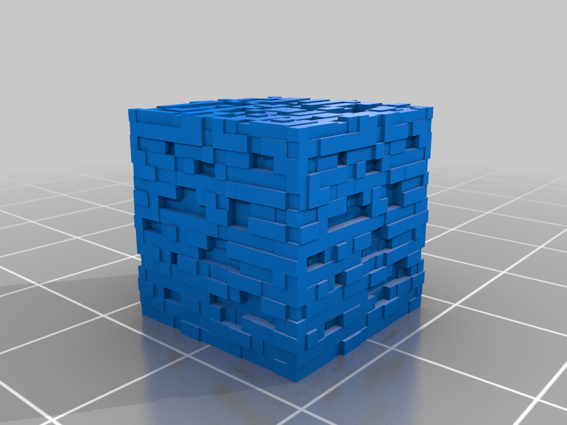 Minecraft Ore Cube with 3D Surface