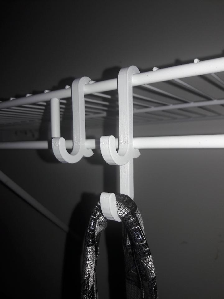 WIRE SHELF HELPER HOOKS