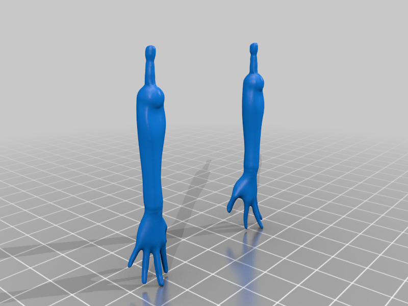 Replacement forearms + hands for female monster high dolls