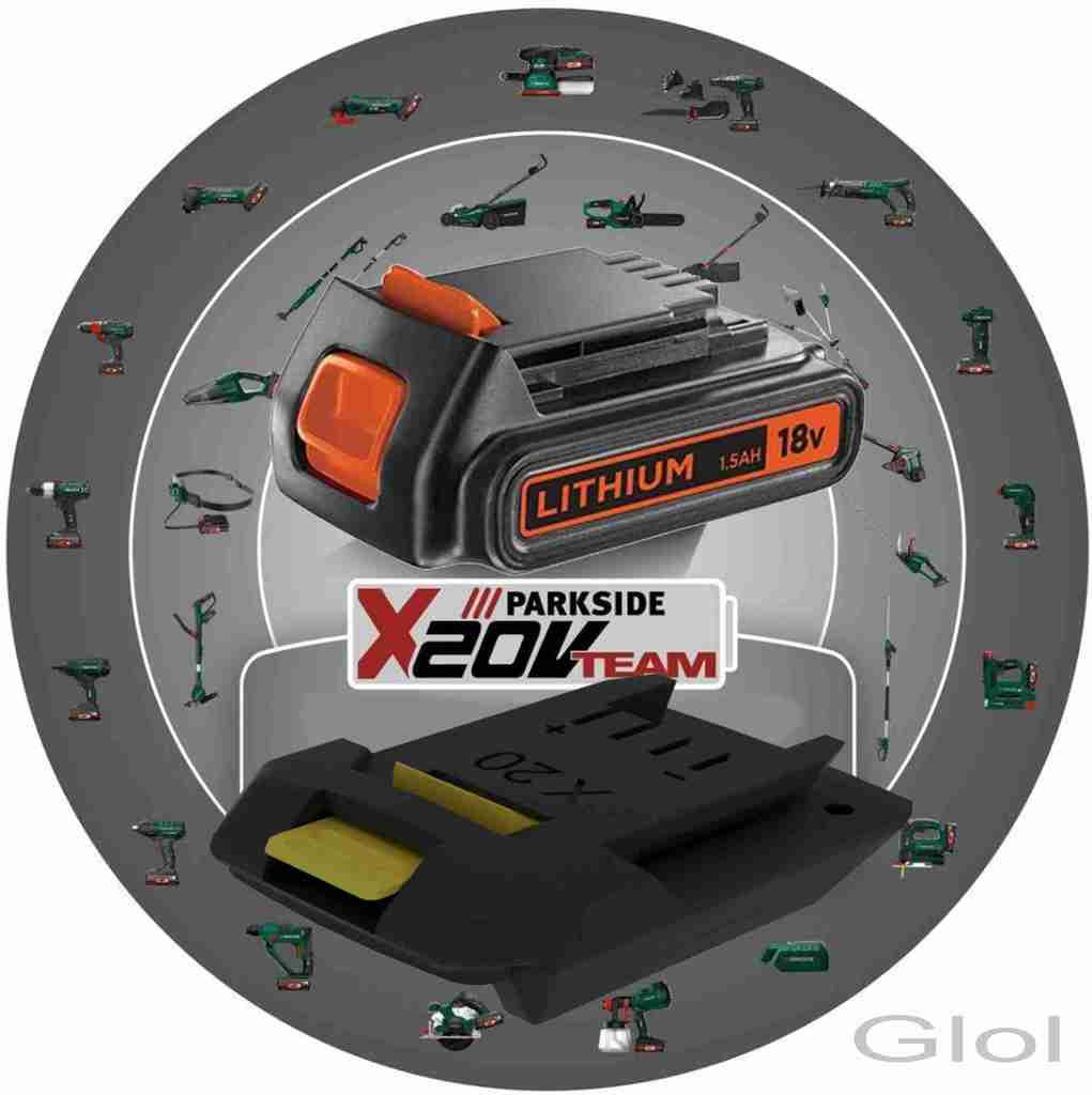Black & Decker 18V to Parkside x20team machines