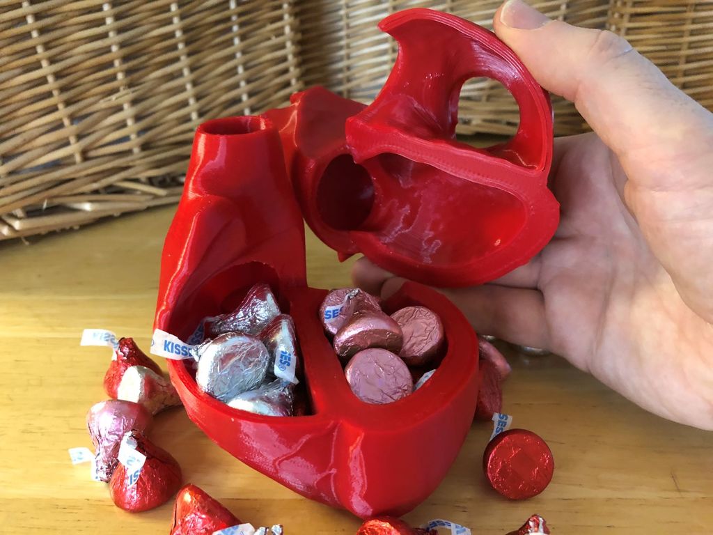 Open Heart Chocolate Box