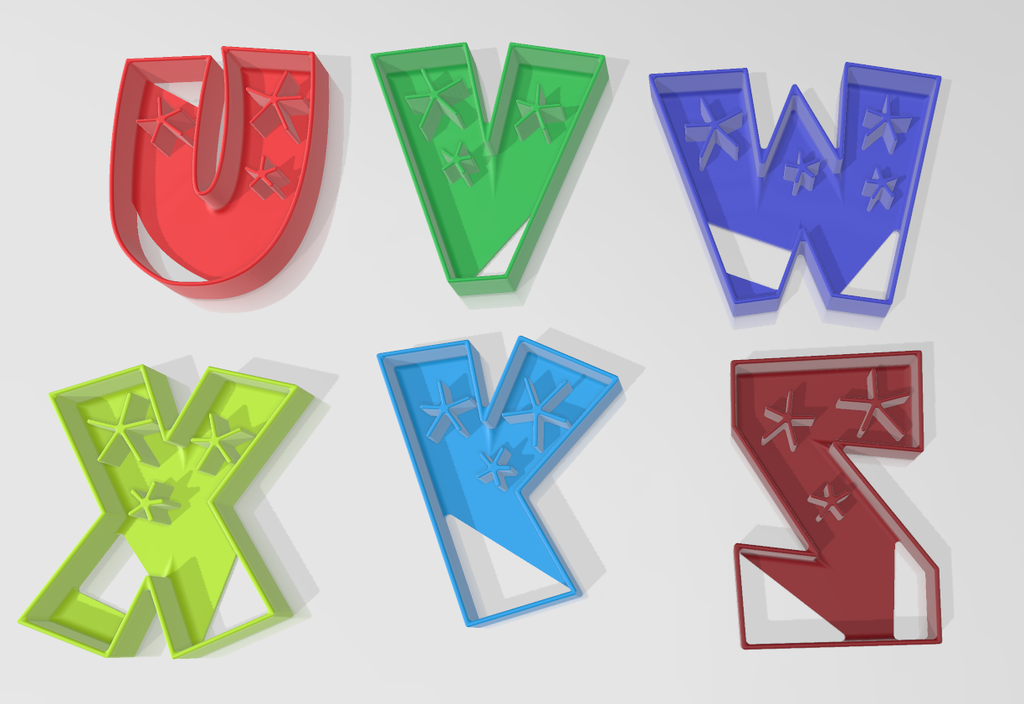 Cookie cutters christmas letters