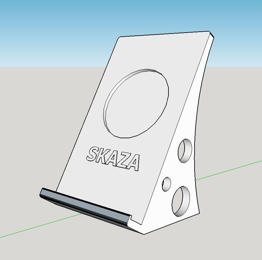 Simple DIY QI charging desktop stand