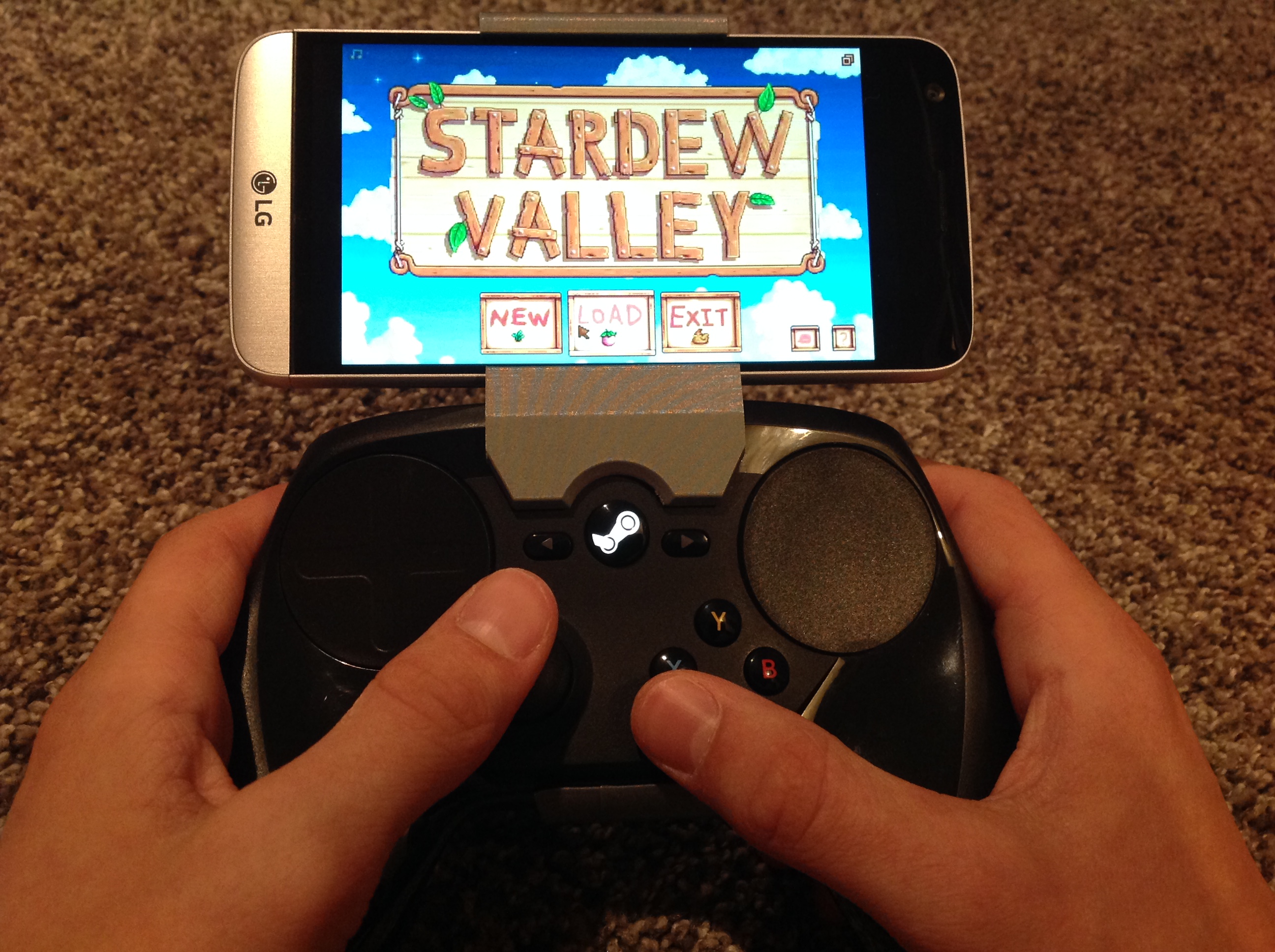 Steam controller phone mount for LGG5