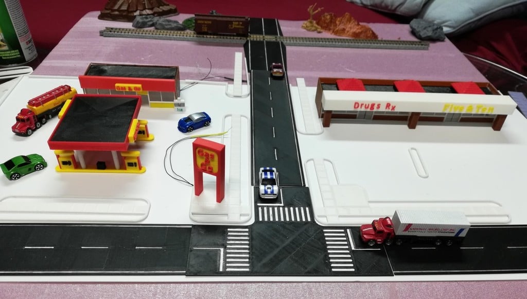 N-Scale Streets, Curbs and Crossing Grades
