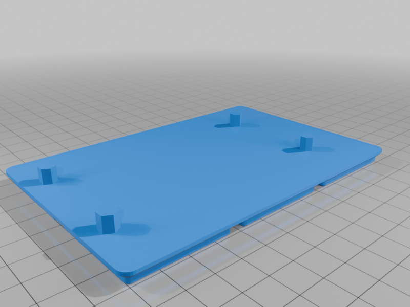 [Gridfinity] Base for magnetic Label / Sticker Dispenser Rail