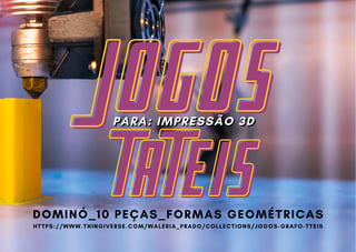 IMP. 3D - DOMINÓ GRAFO-TÁTIL (10PÇS)