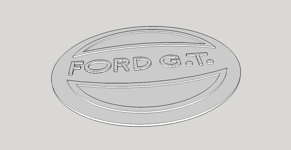 Ford GT40 Steering wheel badge
