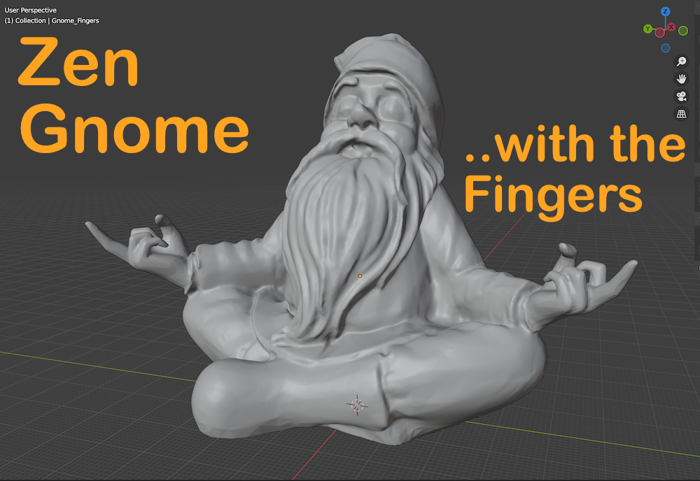 Gnome Zen with the Fingers