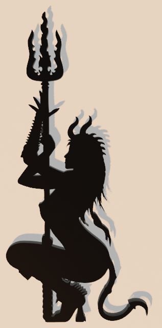 Devil woman 3D model