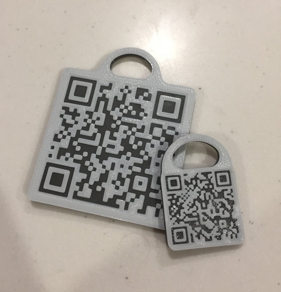 Rick Roll QR code Keychain!