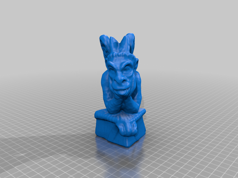 Cute winged gargoyle grotesque