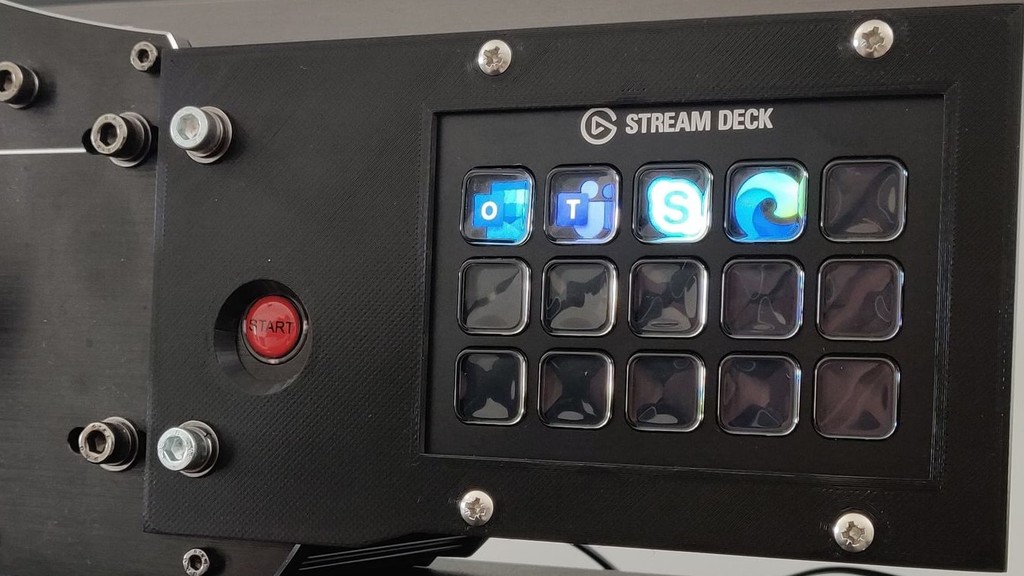 Streamdeck Mount for Fanatec CSW 2.5