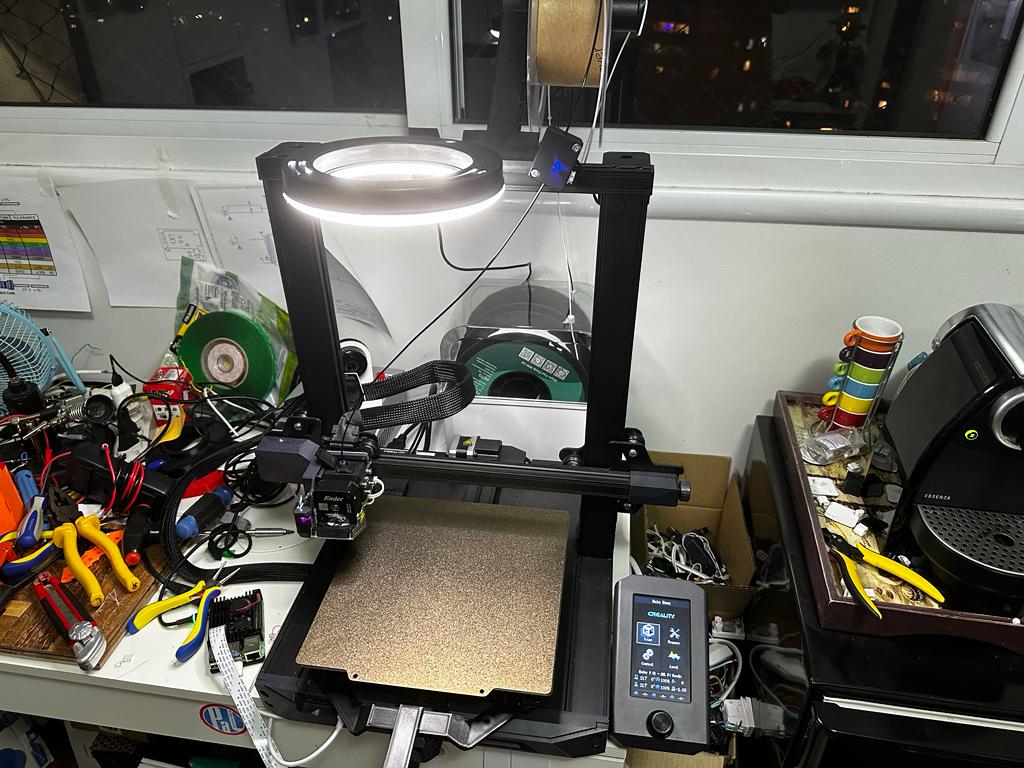 Ring Light Support for Ender 3 S1 - Camera Thread