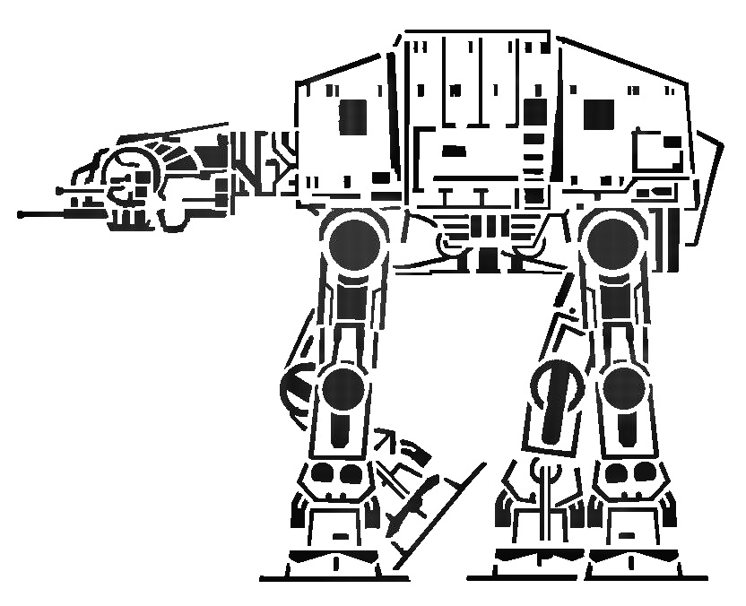 Imperial Walker stencil 2