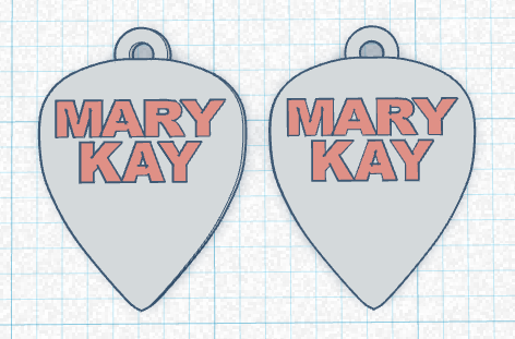 Mary Kay Guitar Pick Earrings
