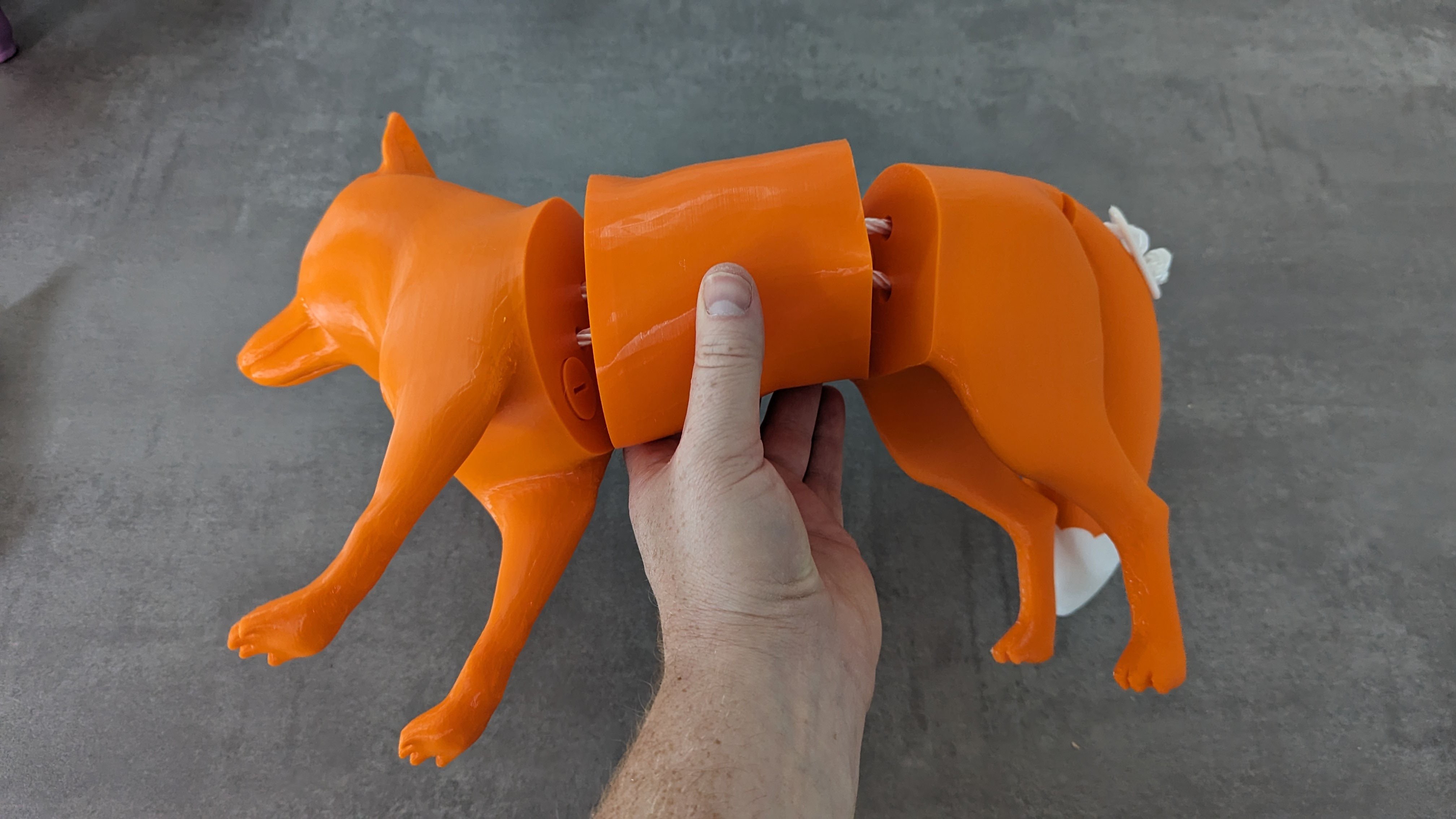 Four-Part Fox Dummy for Dog Training