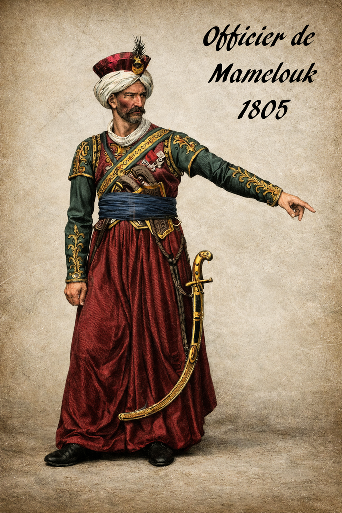 Soldat de l'empire no 34: officier de mameluk 1805
