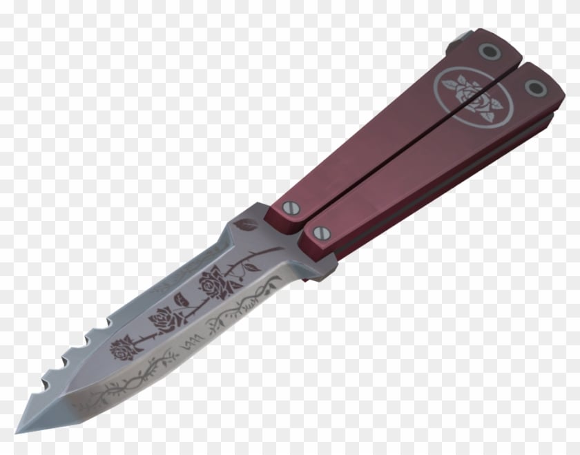 Black Rose Butterfly Knife (TF2)