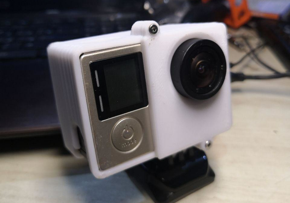 Cover GoPro Hero 3/4 with backpack display