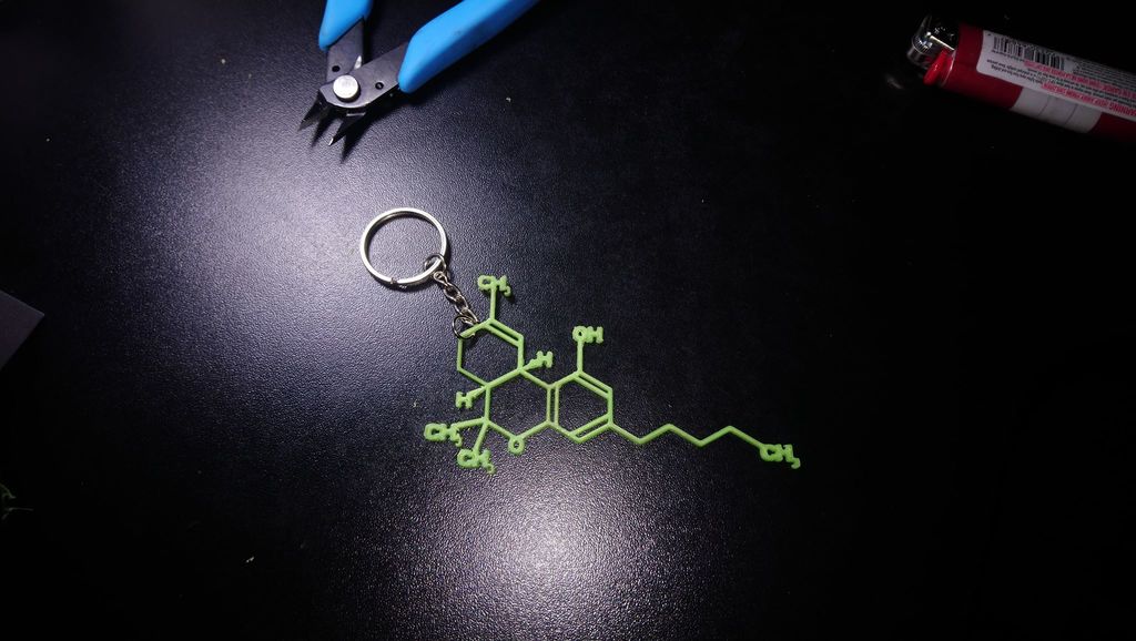 THC Molecule Solid