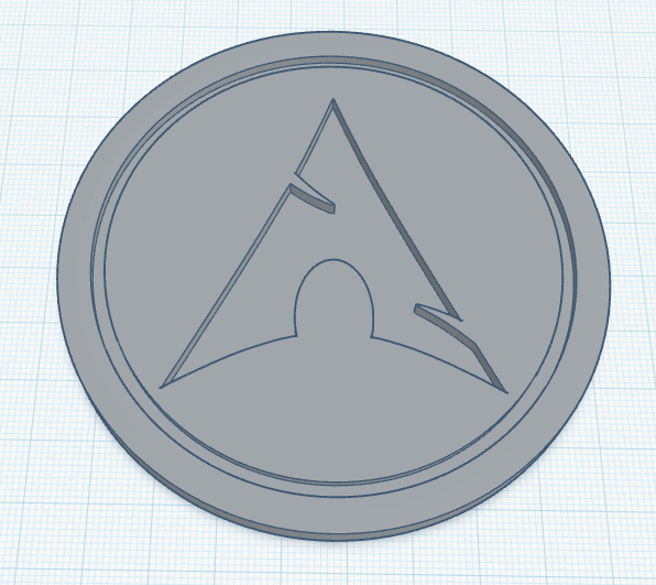 Arch Linux Logo Coaster