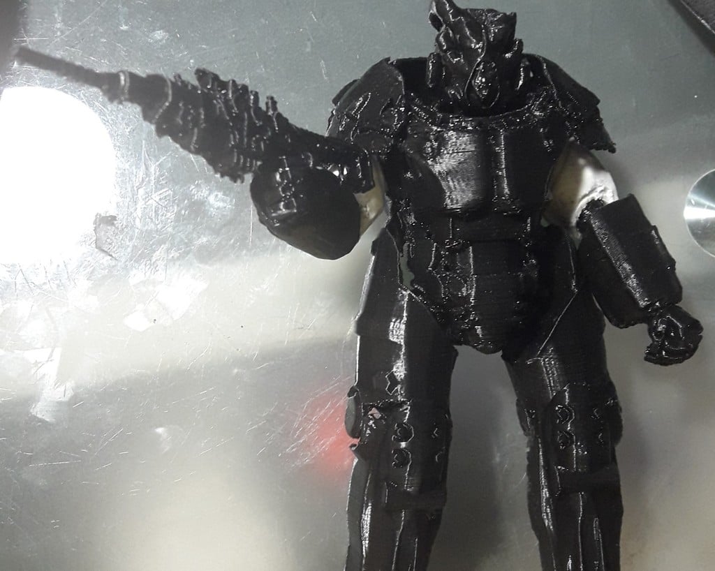 Fallout Power Armor Action figure Hand with Plasma rifle