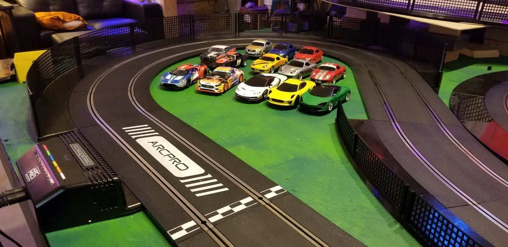 Scalextric Slot Car Track Borders and Barrier/Fence System 