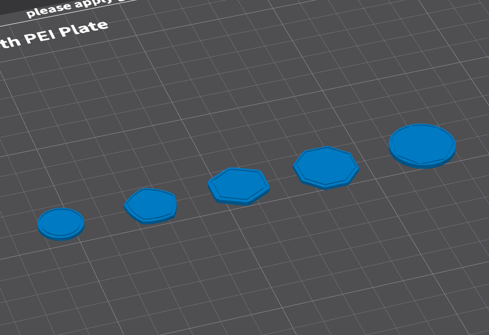 Set of Blank Token Coins for Creative Games