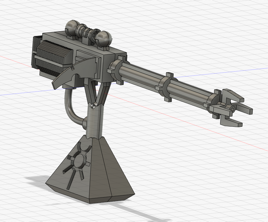 Gauss canon and heavy gauss canon for necron defence line (warhammer 40k proxy)
