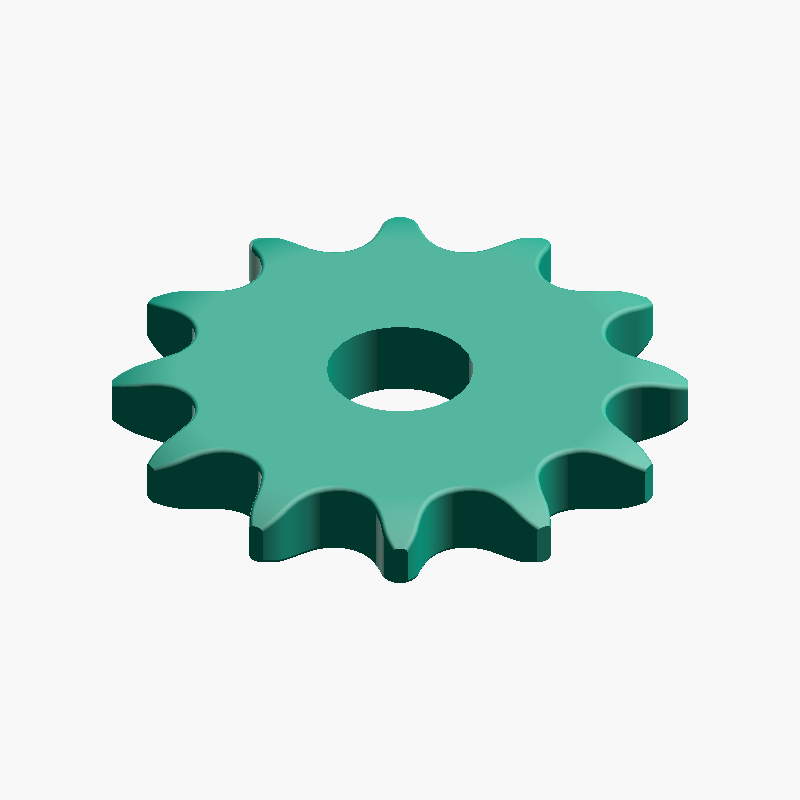 Parametric Sprocket Generator (STEP, Customizable, CNC & 3D Printing)