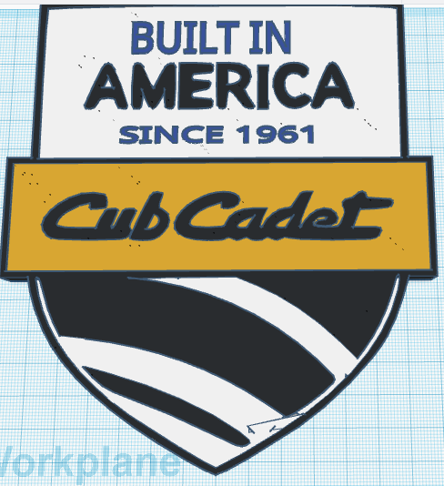 Cub Cadet-Built In America Plaque